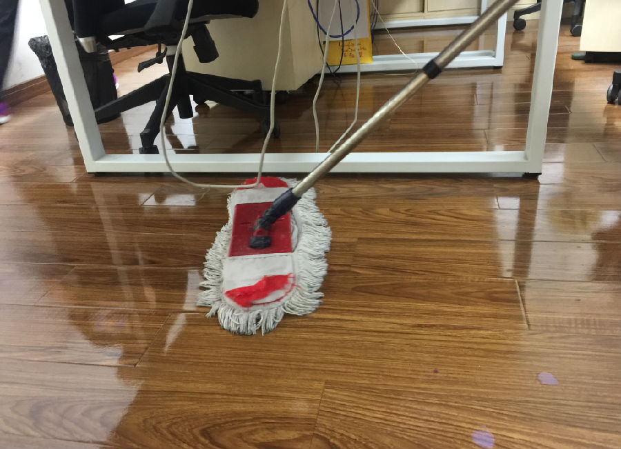 汤原县木地板保洁案例